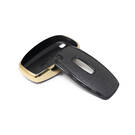 New Aftermarket Nano High Quality Gold Leather Cover For Lincoln Remote Key 4 Buttons Black Color LCN-A13J | Emirates Keys -| thumbnail