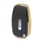 Capa de couro nano dourada para Lincoln Key 4B preta LCN-A13J | MK3 -| thumbnail