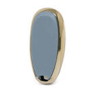 Capa de couro Nano Gold para Suzuki Key 2B cinza SZK-A13J3A | MK3 -| thumbnail
