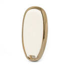 Nano Gold Leather Cover For Suzuki Key 3B White SZK-A13J3B | MK3 -| thumbnail