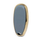 Nano Gold Leather Cover For Suzuki Key 3B Gray SZK-A13J3B | MK3 -| thumbnail