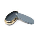 New Aftermarket Nano High Quality Gold Leather Cover For Suzuki Remote Key 3 Buttons Gray  Color SZK-A13J3B | Emirates Keys -| thumbnail