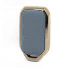Capa de couro Nano Gold para Suzuki Key 2B cinza SZK-C13J | MK3 -| thumbnail