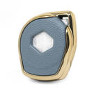 Capa de couro Nano Gold para Suzuki Key 2B cinza SZK-D13J | MK3 -| thumbnail
