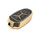 Nueva funda de cuero dorado Nano de alta calidad para mando a distancia Lynk & Co, 4 botones, Color negro, LC-A13J | Cayos de los Emiratos -| thumbnail