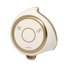 Nano Funda de cuero dorado de alta calidad para mando a distancia Neta, 3 botones, Color blanco NT-A13J