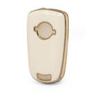 Кожаный чехол Nano Gold Opel Flip Key 2B Белый OPEL-A13J | МК3 -| thumbnail