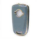 Nano Gold Leather Cover Opel Flip Key 2B Gray OPEL-A13J | MK3 -| thumbnail