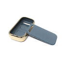 New Aftermarket Nano High Quality Gold Leather Cover For Chery Remote Key 3 Buttons Gray Color CR-A13J | Emirates Keys -| thumbnail