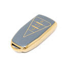 Nueva funda de cuero dorado Nano de alta calidad para mando a distancia Venucia, 3 botones, Color gris, VNC-B13J | Cayos de los Emiratos -| thumbnail