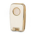 Funda de cuero Nano Gold para Venucia Key 4B White VNC-D13J | MK3 -| thumbnail