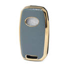 Housse en cuir Nano Gold pour clé rabattable KIA 3B gris KIA-B13J | MK3 -| thumbnail