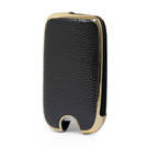Nano Gold Leather Cover For Roewe Flip Key 3B Black RW-A13J | MK3 -| thumbnail