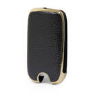Funda de cuero Nano Gold para Roewe Flip Key 3B Black RW-A13J | MK3 -| thumbnail
