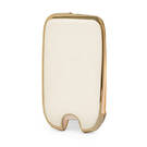 Funda de Cuero Nano Dorada para Roewe Flip Key 3B Blanco RW-A13J | MK3 -| thumbnail