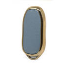 Nano Gold Leather Cover Tesla Remote Key 3B Gray TSL-C13J | MK3 -| thumbnail