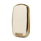 Nano Gold Leather Cover Wuling Flip Key 3B White WL-A13J | MK3 -| thumbnail