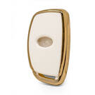 Nano Gold Leather Cover For Hyundai Key 3B White HY-A13J3B | MK3 -| thumbnail