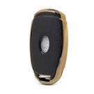 Кожаный чехол Nano Gold для Hyundai Key 3B Black HY-D13J | МК3 -| thumbnail