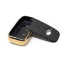 New Aftermarket Nano High Quality Gold Leather Cover For Hyundai Remote Key 3 Buttons Black Color HY-G13J | Emirates Keys -| thumbnail