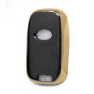 Funda de cuero Nano Gold para Hyundai Key 3B negro HY-G13J | MK3 -| thumbnail