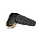 New Aftermarket Nano High Quality Gold Leather Cover For Xpeng Remote Key 4 Buttons Black Color XP-A13J | Emirates Keys -| thumbnail