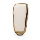 Funda de Cuero Nano Gold para Xpeng Key 4B Blanco XP-A13J | MK3 -| thumbnail