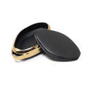 New Aftermarket Nano High Quality Gold Leather Cover For Xpeng Remote Key 4 Buttons Black Color XP-B13J | Emirates Keys -| thumbnail