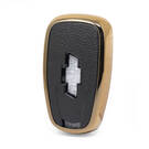 Кожаный чехол нано-золото Chevrolet Key 4B Черный CRL-B13J4 | МК3 -| thumbnail