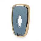 Nano Gold Leather Cover Chevrolet Key 4B Gray CRL-B13J4 | MK3 -| thumbnail