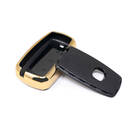 New Aftermarket Nano High Quality Gold Leather Cover For Changan Remote Key 3 Buttons Black Color CA-A13J | Emirates Keys -| thumbnail
