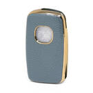 Capa de couro nano dourada Changan Flip Key 3B cinza CA-B13J | MK3 -| thumbnail