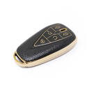 New Aftermarket Nano High Quality Gold Leather Cover For Changan Remote Key 5 Buttons Black Color CA-C13J5 | Emirates Keys -| thumbnail