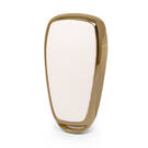 Cover in pelle Nano Gold per Changan Key 5B Bianco CA-C13J5 | MK3 -| thumbnail