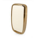 Funda de cuero Nano Gold para Changan Key 4B White CA-D13J | MK3 -| thumbnail