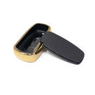 New Aftermarket Nano High Quality Gold Leather Cover For Great Wall Remote Key 3 Buttons Black Color GW-A13J | Emirates Keys -| thumbnail