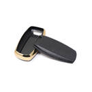 New Aftermarket Nano High Quality Gold Leather Cover For Great Wall Remote Key 4 Buttons Black Color GW-B13J | Emirates Keys -| thumbnail
