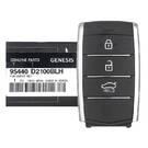 НОВЫЙ Genesis G80 2018, оригинальный/OEM, интеллектуальный дистанционный ключ, 3 кнопки, 433 МГц 95440-D2100BLH 95440D2100BLH | Ключи Эмирейтс -| thumbnail