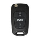Lâmina laser de 2 botões com chave remota Kia Rio Flip