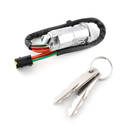 Renault Clio II Dacia Logan, Sandero Cerradura de Encendido 2 x Llaves de Hoja 4 Pines - 6001546809 / 806013230R