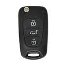 Hyundai Flip Remote Key Shell Big Trunk Hoja láser de 3 botones