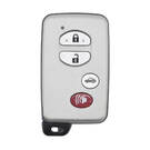 KeyDiy KD Toyota Universal Smart Key Remote 3+1 أزرار مع غلاف مفتاح فضي TDB03-4
