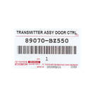 New Toyota Yaris 2023 Genuine / OEM Remote Key 3 Buttons 433MHz OEM Part Number: 89070-BZ550 / 89070-BZ551 | Emirates Keys -| thumbnail
