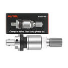 Autel CV-002 MX 1-Sensor Press-IN Evrensel TPMS Sensörleri için Kelepçeli Titan Gri Metal Vana Kökü