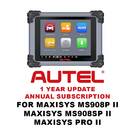 Autel MaxiSys MS908P II , MaxiSys MS908SP II  and MaxiSys Pro II 1 year Subscription Update