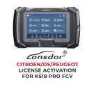 Lonsdor - Activación de licencia Citroen / DS / Peugeot para K518 Pro FCV