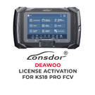 Lonsdor - K518 Pro FCV İçin Daewoo Lisans Aktivasyonu