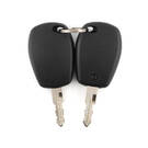 Nuevo mercado de accesorios Renault Clio II Dacia Logan Sandero Cerradura de encendido 2 llaves de plástico sin botón remoto 4 pines Número de pieza compatible: 6001546809 / 806013230R | Cayos de los Emiratos -| thumbnail
