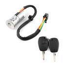 Cerradura de encendido Renault Clio Dacia Logan Sandero 2 llaves de plástico con botón remoto de 4 pines - 6001546809 / 806013230R