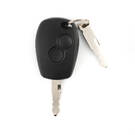 New Aftermarket Renault Clio Dacia Logan, Sandero Ignition Lock - 1 x Plastic Keys with Remote Buttons, 1 x Blade Key Compatible Part Number: 6001546809 / 806013230R | Emirates Keys -| thumbnail